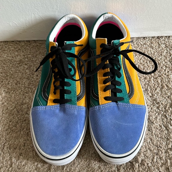 Vans Men’s Colorful Cadmium Yellow/Tidepool Mox & Match Old Skool Sneaker - Picture 5 of 12